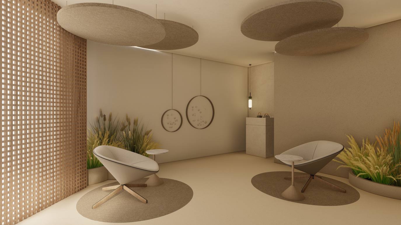 Infografía del futuro hotel