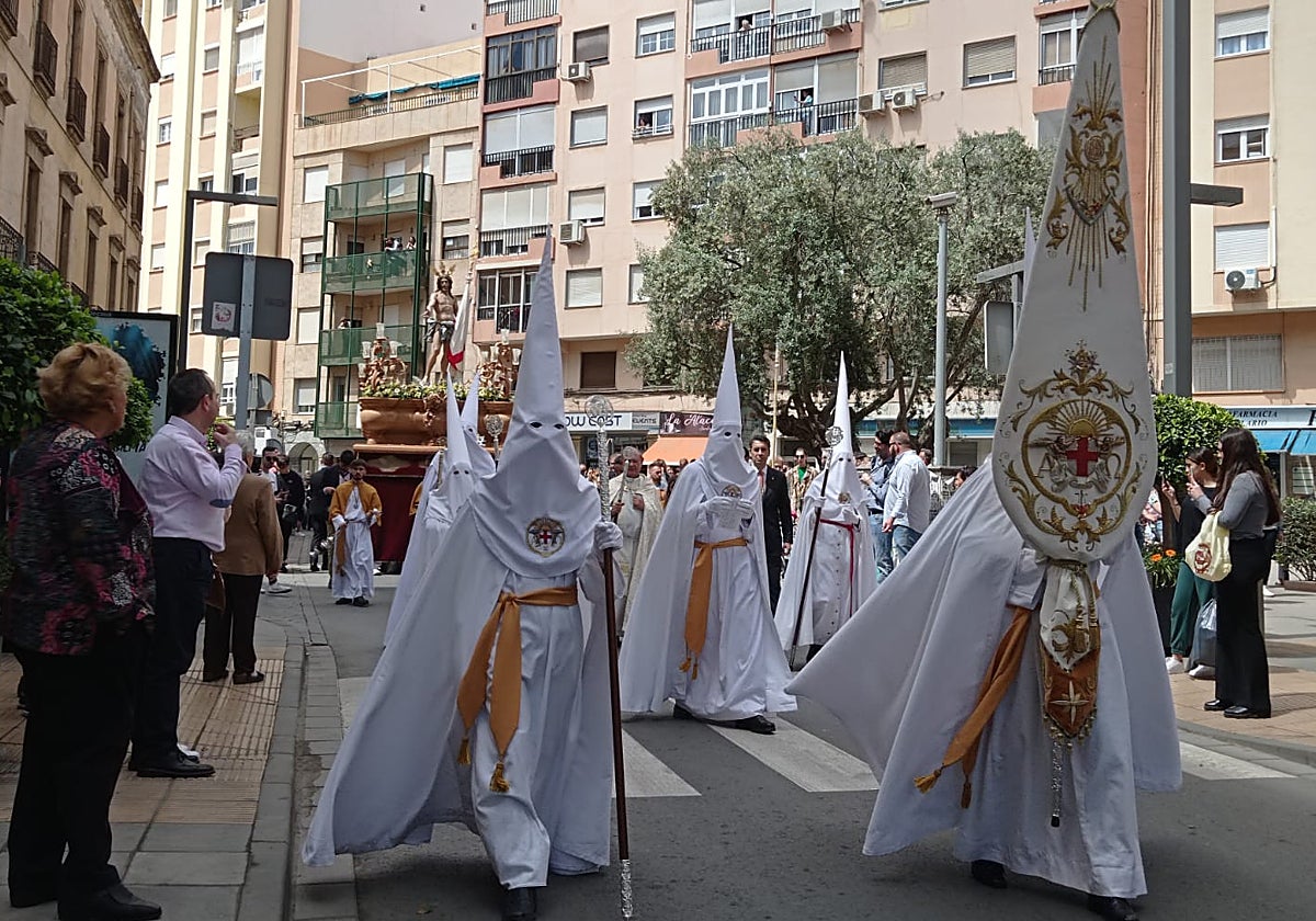 Procesión del Resucitado en 2023 en Almería.