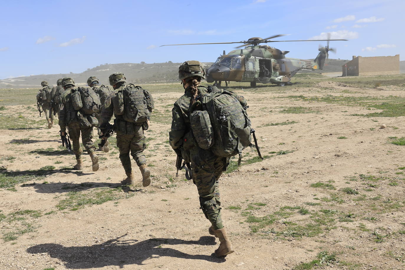 El Ejercicio táctico se desarrolló en el centro de Adiestramiento de San Gregorio