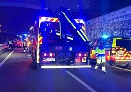 Muere un hombre tras un accidente de tráfico con cuatro vehículos implicados en Madrid