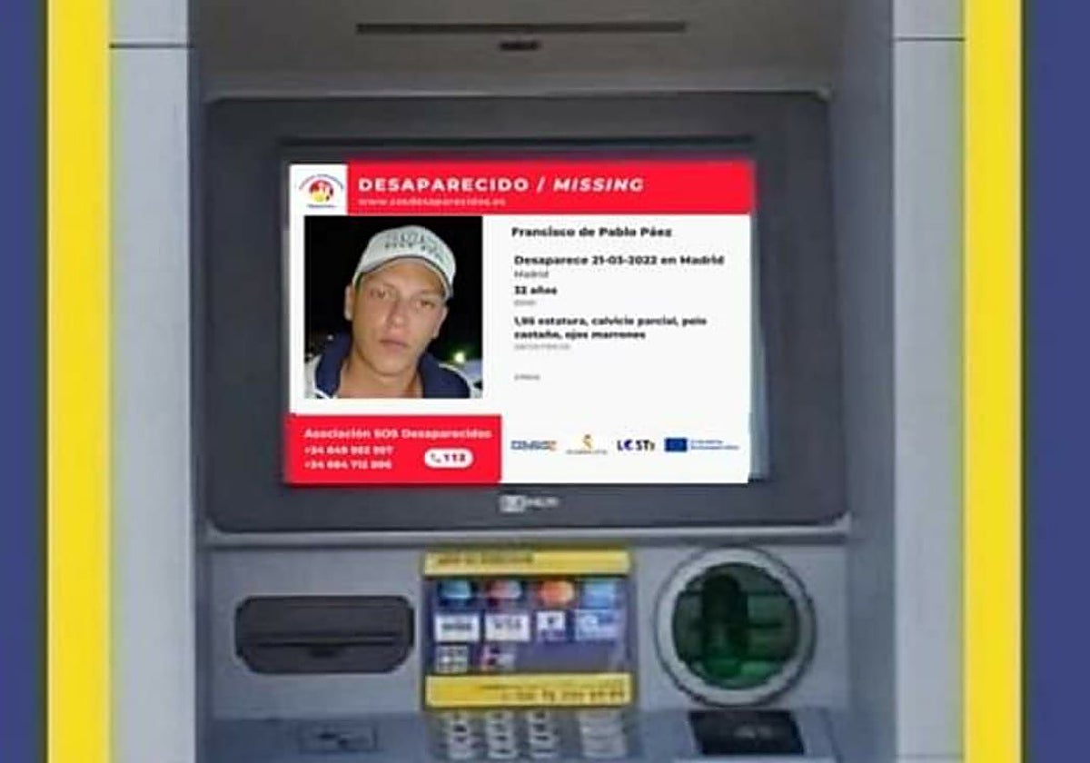 Imagen de Francisco de Pablo en un cajero automático de Euronet ATM