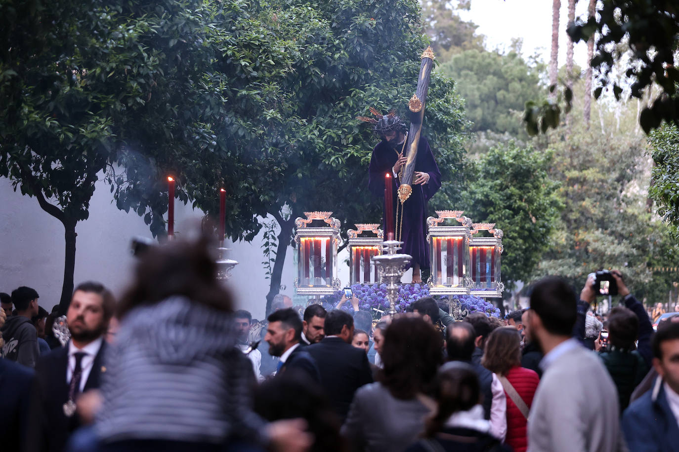 Fotos: el íntimo vía crucis del Señor del Soberano Poder de Córdoba