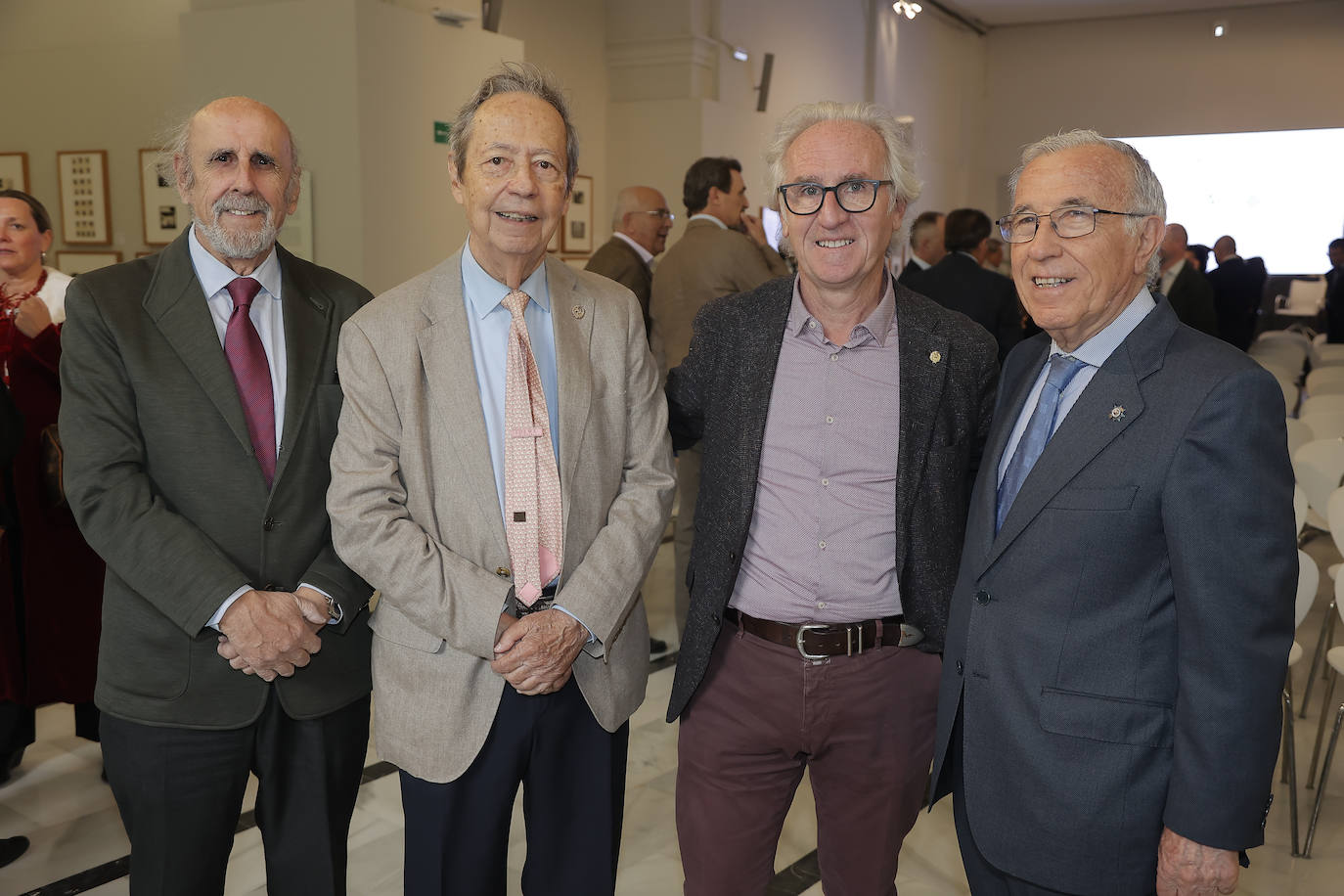 Felipe Lobo, Agustín Argüelles, Pietro Tucci y Juan Saura