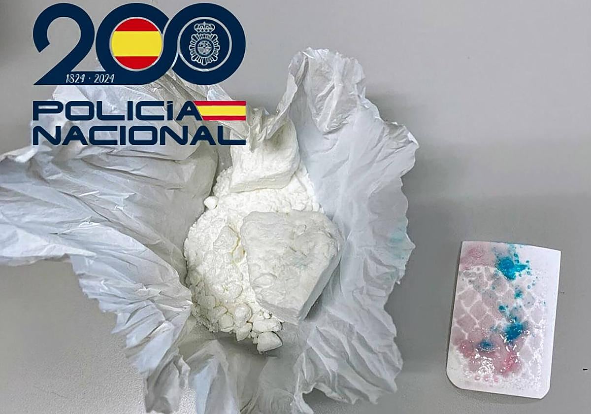 Imagen de la cocaína incautada por la Policía Nacional en el punto negro de Elche