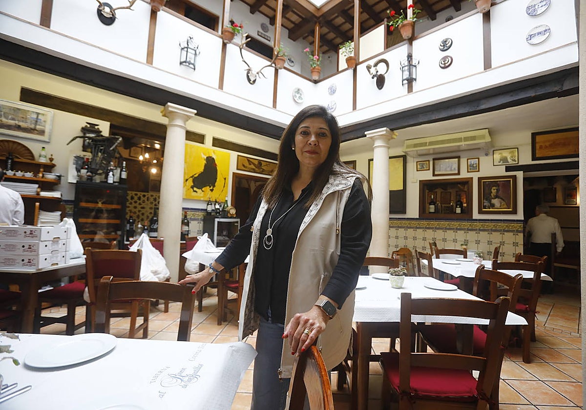 Mercedes Villar, Señora de las Tabernas de este año, en el Rincón de las Beatillas