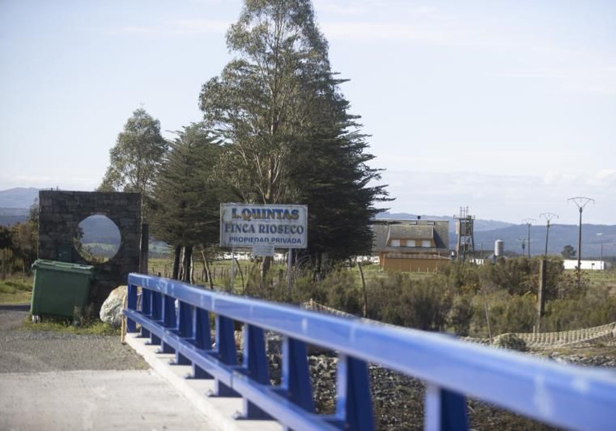 Finca donde Altri planea instalar la planta de fibras textiles, en Palas de Rei (Lugo)