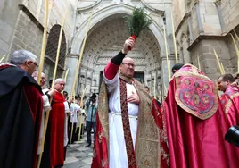 Centenares de palmas recorren Toledo en la procesión del Domingo de Ramos