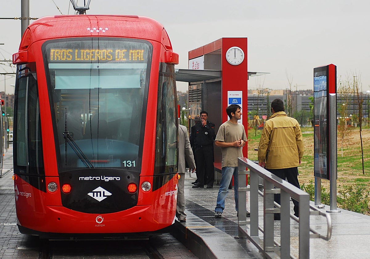 La actuación policial fue en torno a esta estación de Metro Ligero