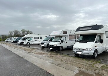 Las primeras caravanas llegan esta Semana Santa al aparcamiento disuasorio de La Peraleda en Toledo