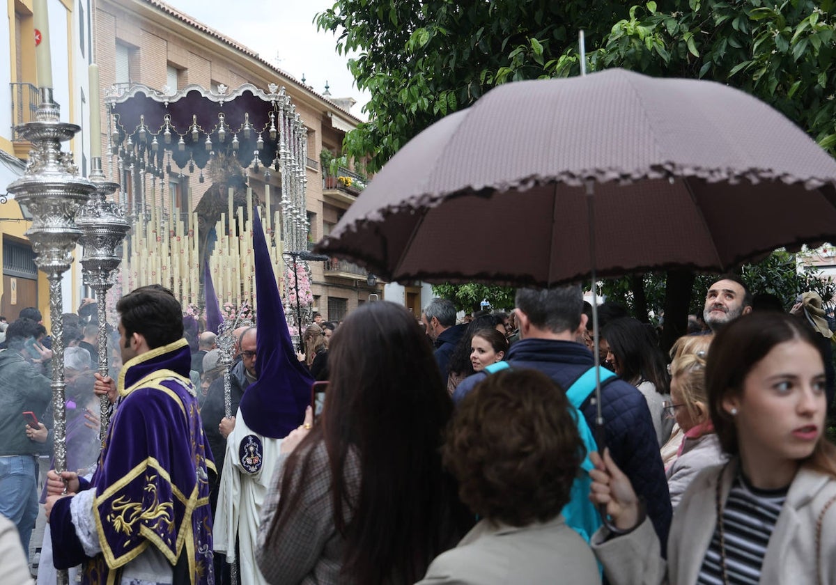La Virgen de los Ángeles, por la plaza del Cardenal Toledo