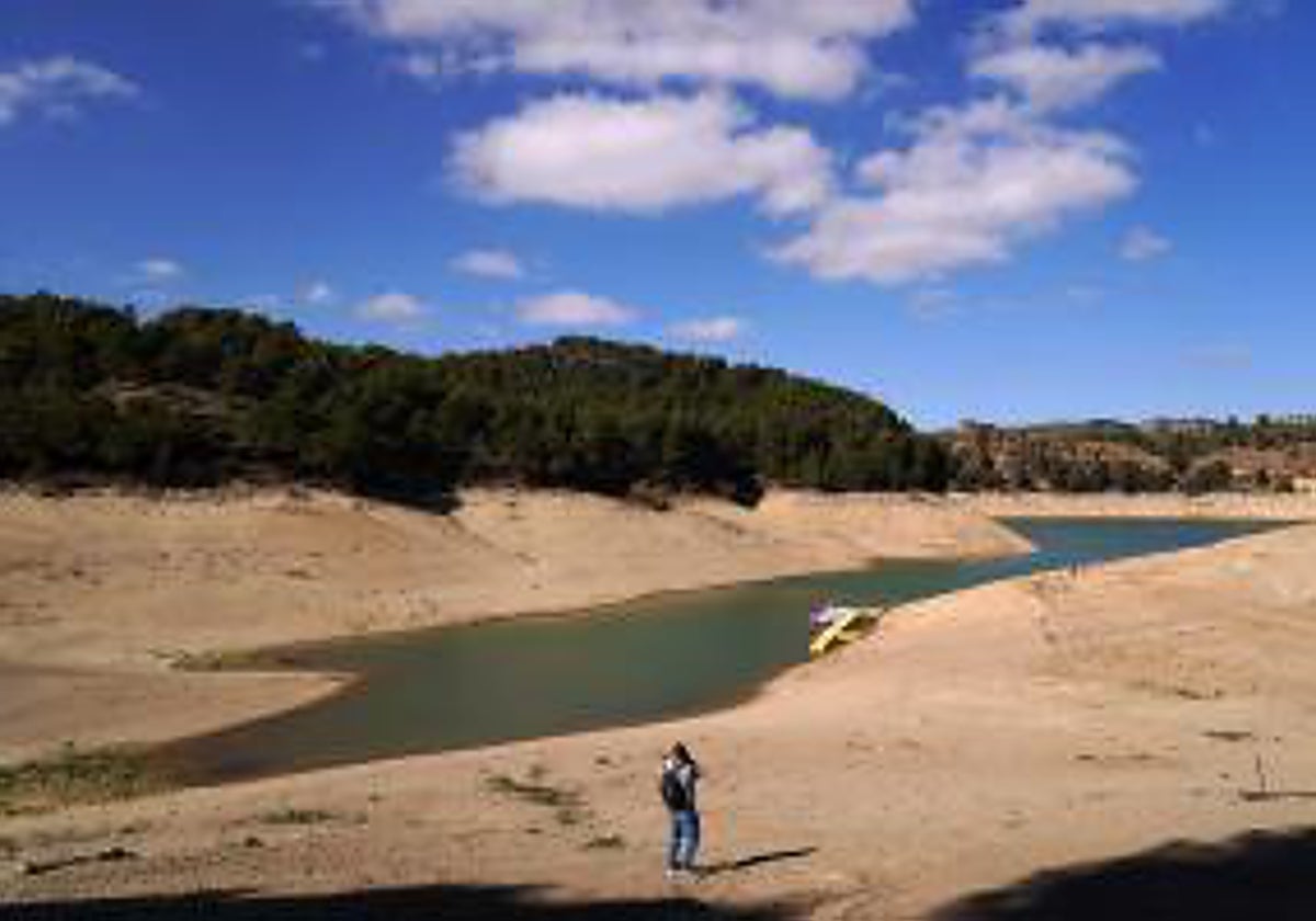 Embalse de Guadalteba en Málaga, en el mes de febrero
