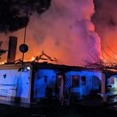 Chalet incendiado en Aranjuez