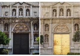 La fachada de la Iglesia de Santo Domingo en Valencia luce «nueva cara» tras culminar los trabajos de restauración