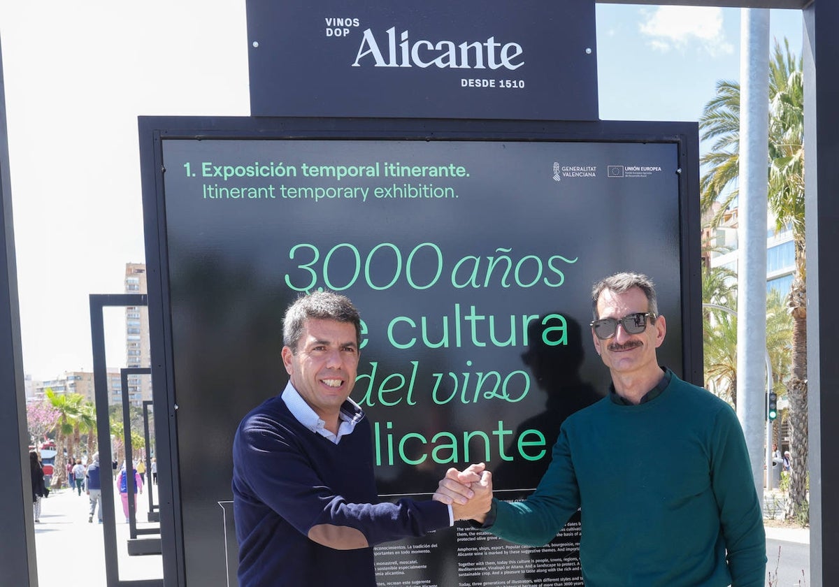 Carlos Mazón visita la exposición &#039;3.000 años de cultura del vino Alicante&#039;