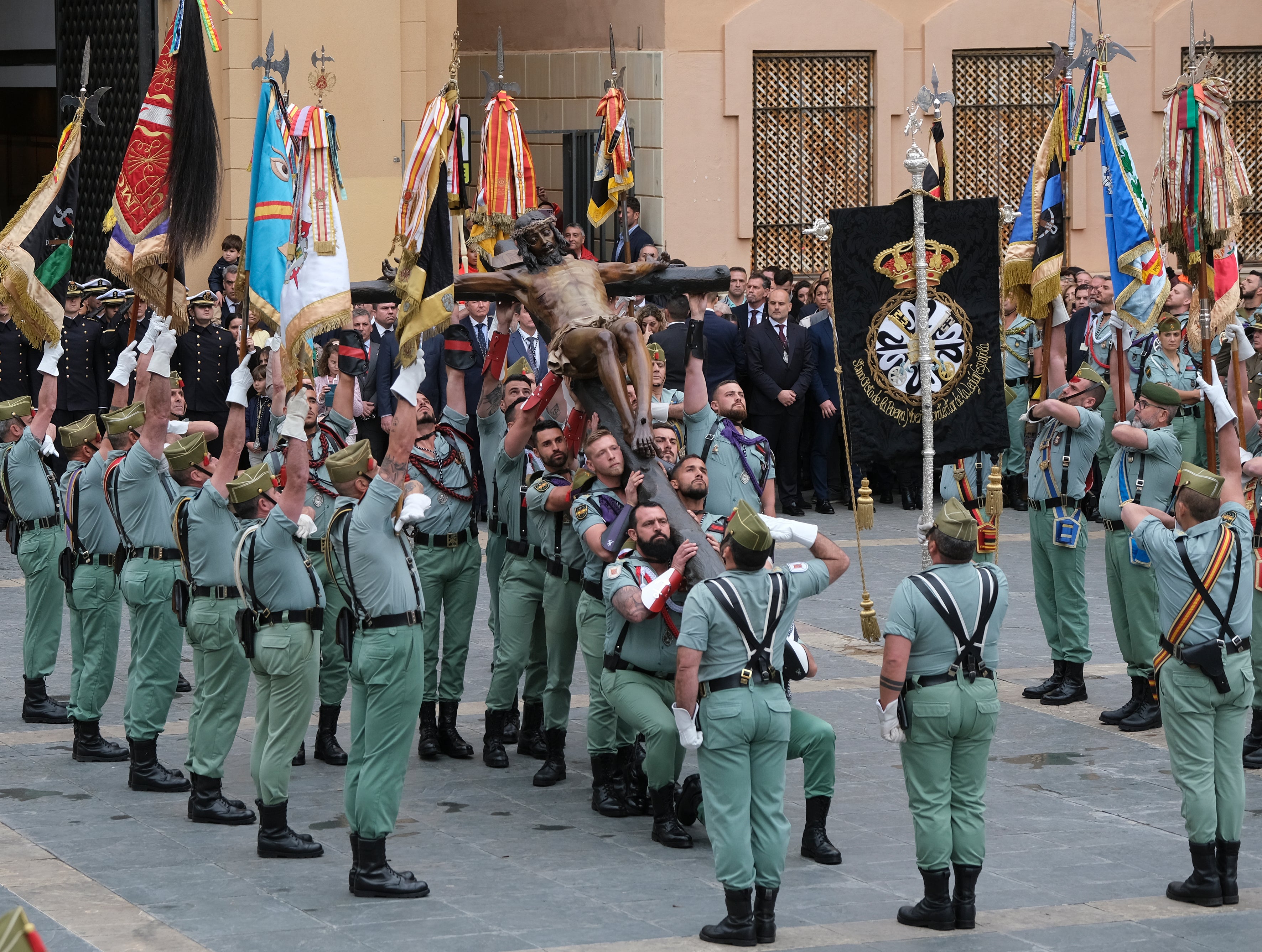 Legionarios este Jueves Santo en la plaza de Fray Alonso de Santo Tomás