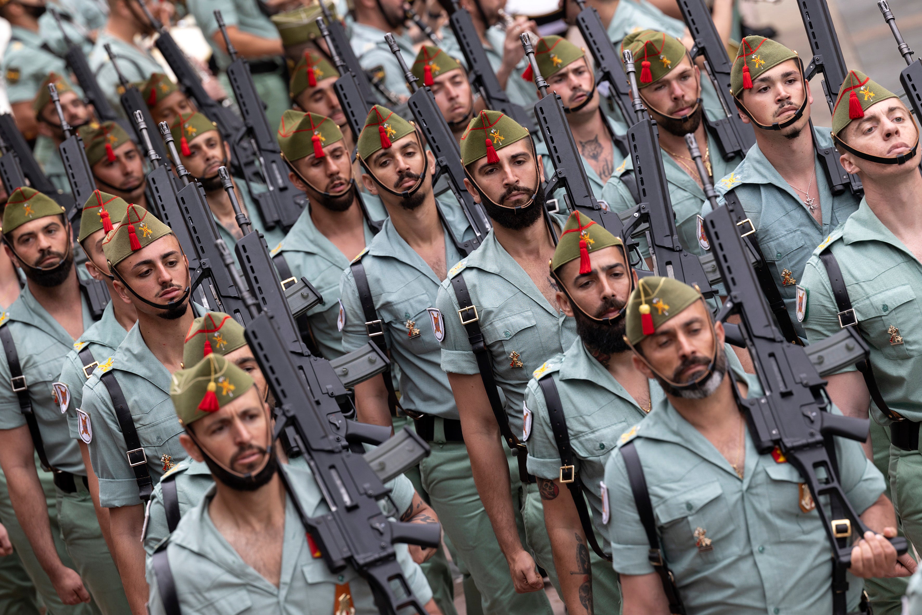 Legionarios este Jueves Santo en la plaza de Fray Alonso de Santo Tomás