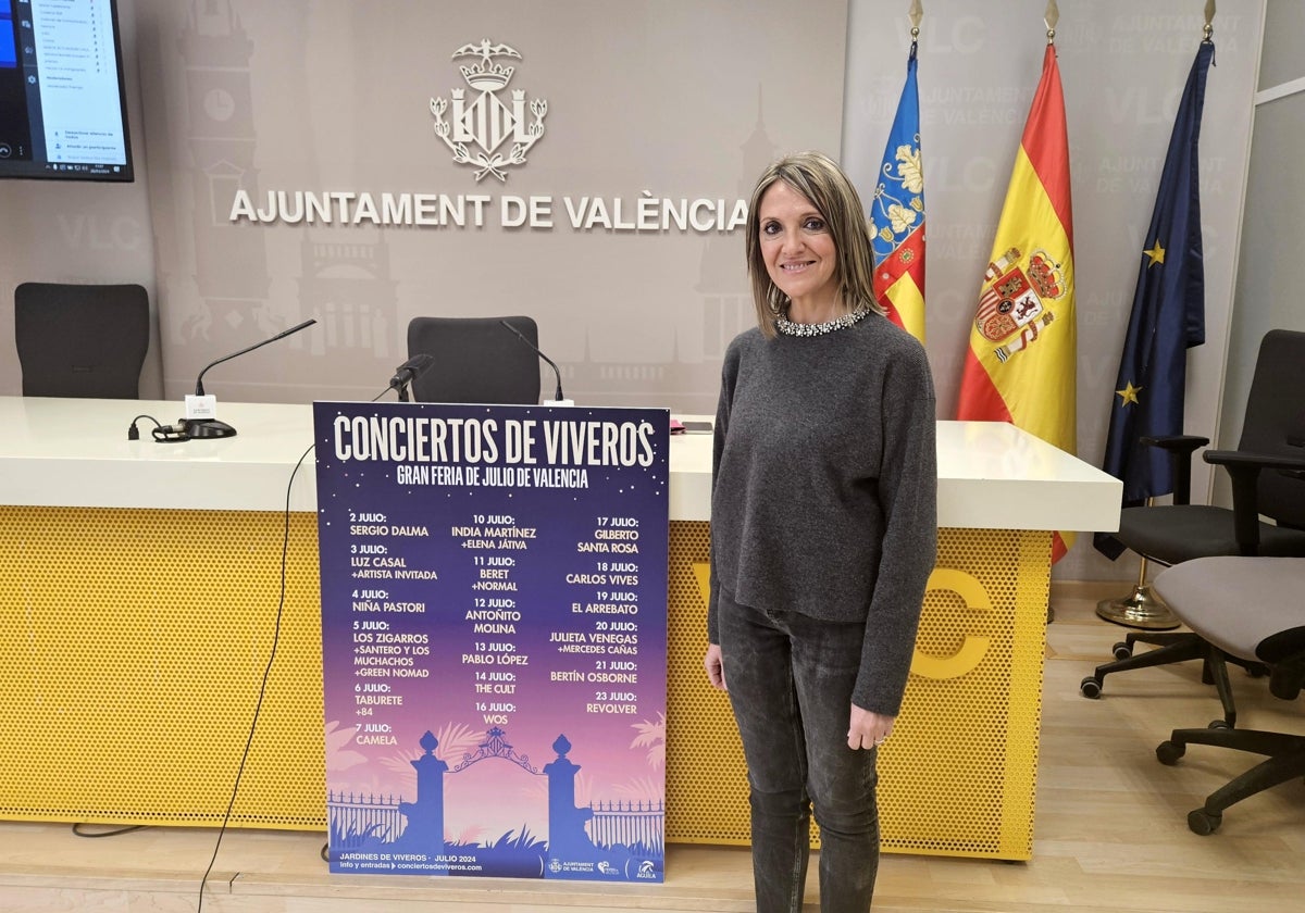 Imagen de la concejala de Fiestas y Tradiciones del Ayuntamiento de Valencia, Mónica Gil