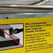 Prohíben los 'selfies' con la Sagrada Familia desde las escaleras mecánicas del Metro