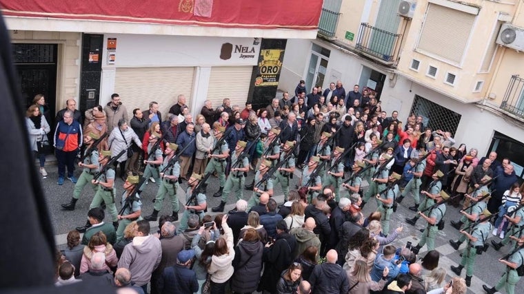 Legionarios en la procesión de la Soledad de Cabra