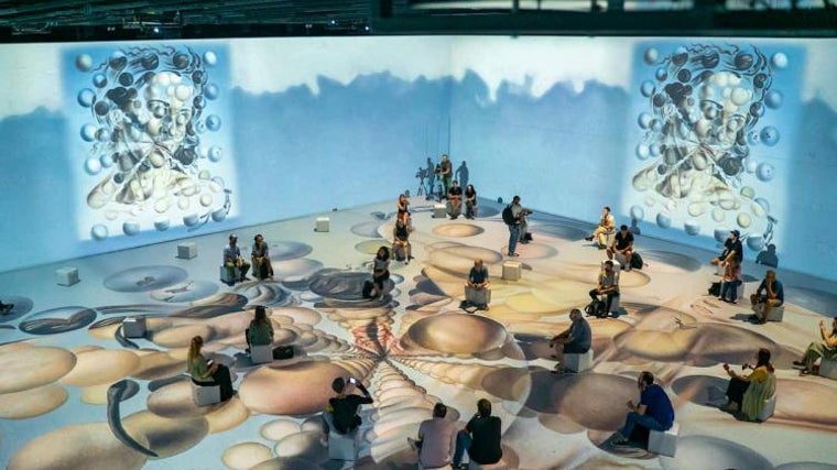 Imagen de la exposición sobre Salvador Dalí en Bombas Gens
