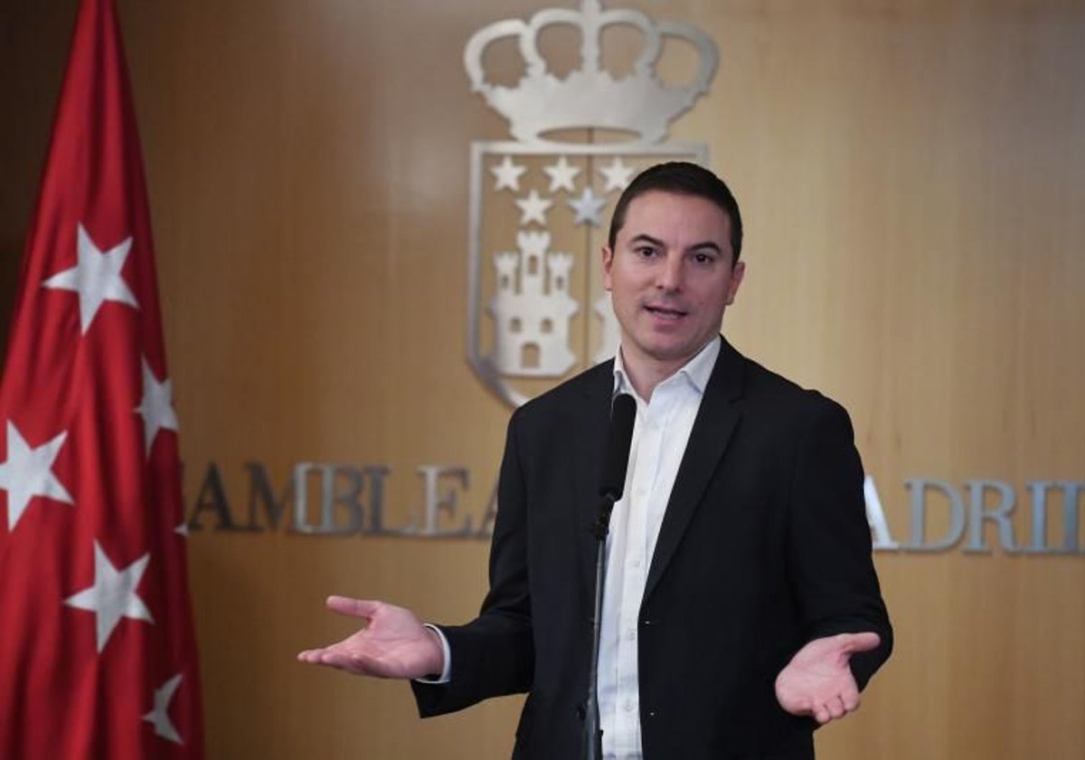Juan Lobato, portavoz del PSOE en la Asamblea de Madrid