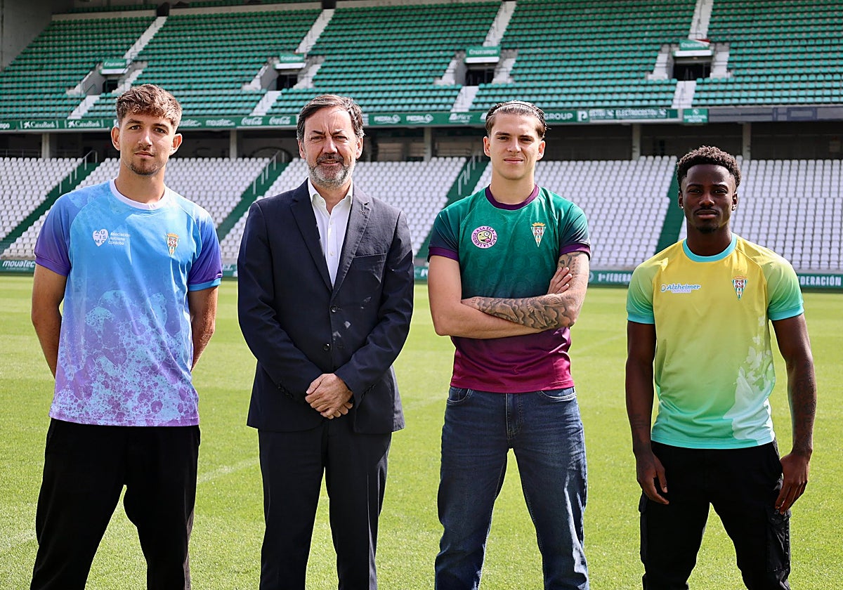 De izquierda a derecha, Mati Barboza, Antonio Fernández Monterrubio, Álex Sala y Adilson