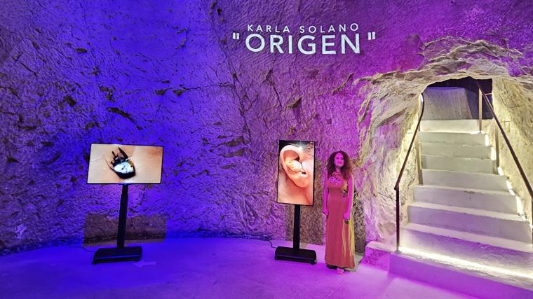 Imagen de la presentación de la exposición 'Origen', de Karla Solano