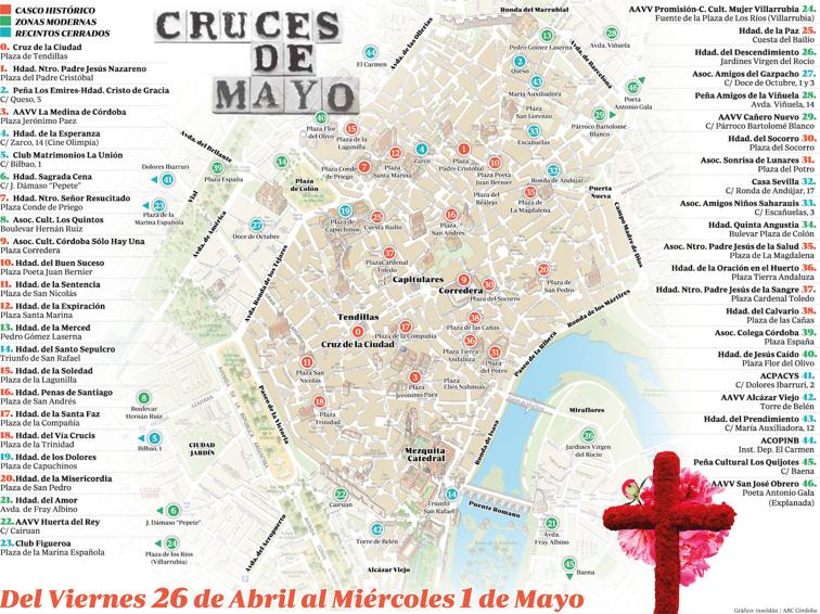 Cruces de Mayo Córdoba 2024: admitidas, excluidas y las que cambian de sitio