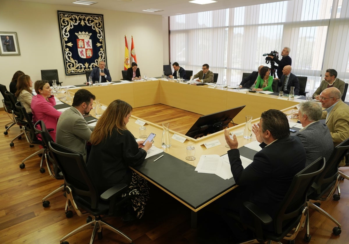Reunión de la Junta de Portavoces de las Cortes de Castilla y León