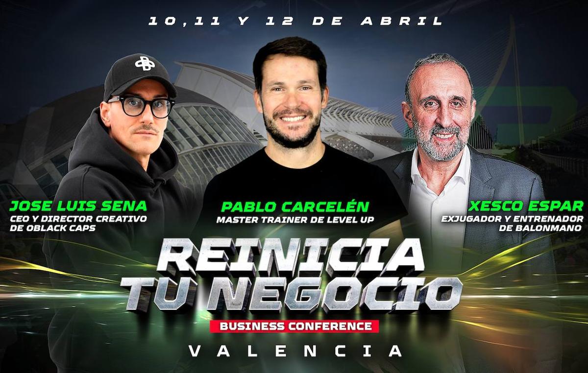 Imagen promocional de 'Reinicia tu Negocio', que tendrá lugar del 10 al 12 de abril en Valencia
