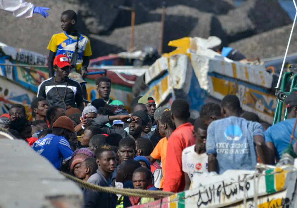 Inmigrantes irregulares llegados a la isla de El Hierro