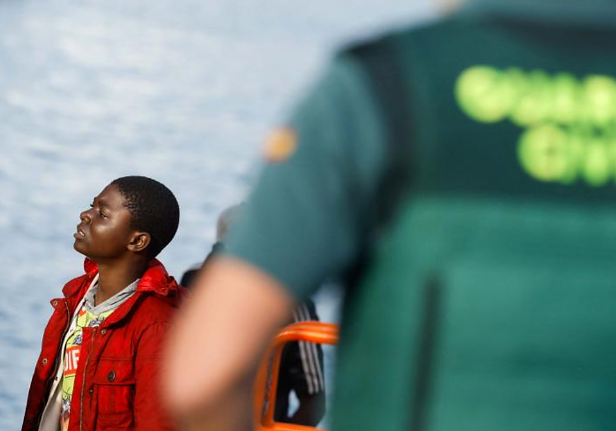 Entre los migrantes rescatados hay un menor