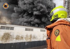 Un incendio en una fábrica dispara la alerta por la proximidad al parque natural de la Albufera