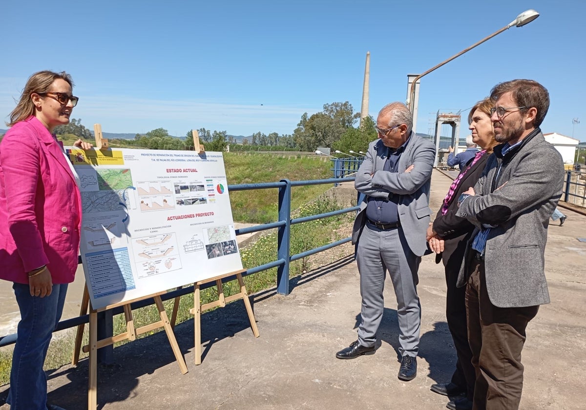 Presentación de las obras de reparación del Canal del Bajo Guadalquivir