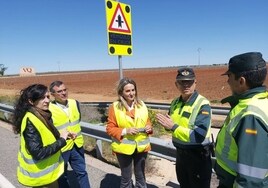 Instalan el primer 'cruce inteligente' en una peligrosa carretera de Toledo y no se produce ningún accidente