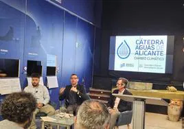 Imagen de la presentación del Informe sobre cambio climático y gestión del agua en la ciudad de Alicante