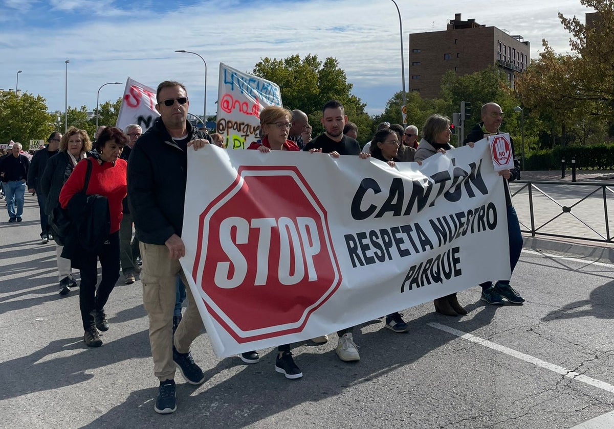 Protesta por el cantón de Vicálvaro