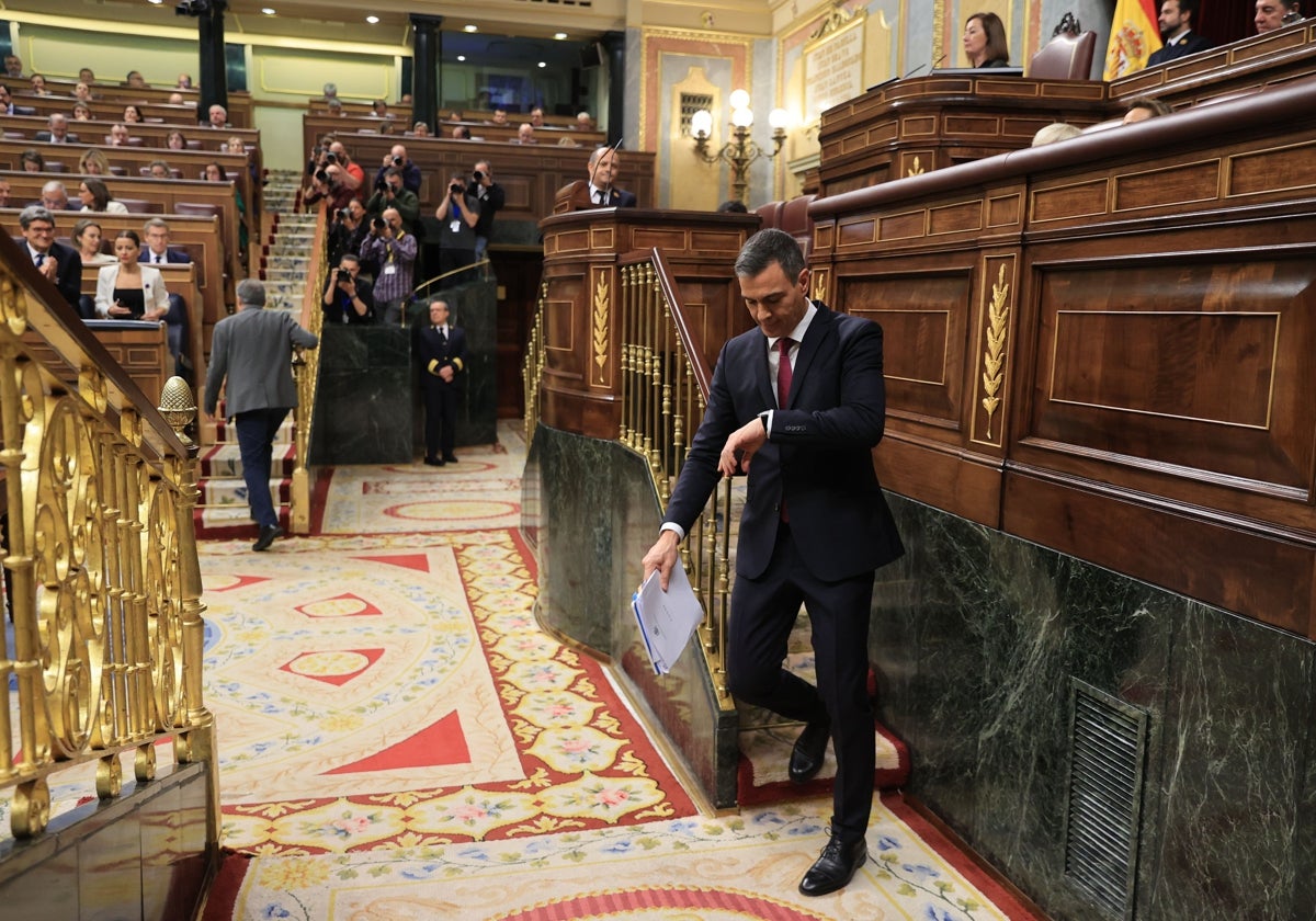 Sánchez ha despachado en solo 34 minutos su intervención inicial