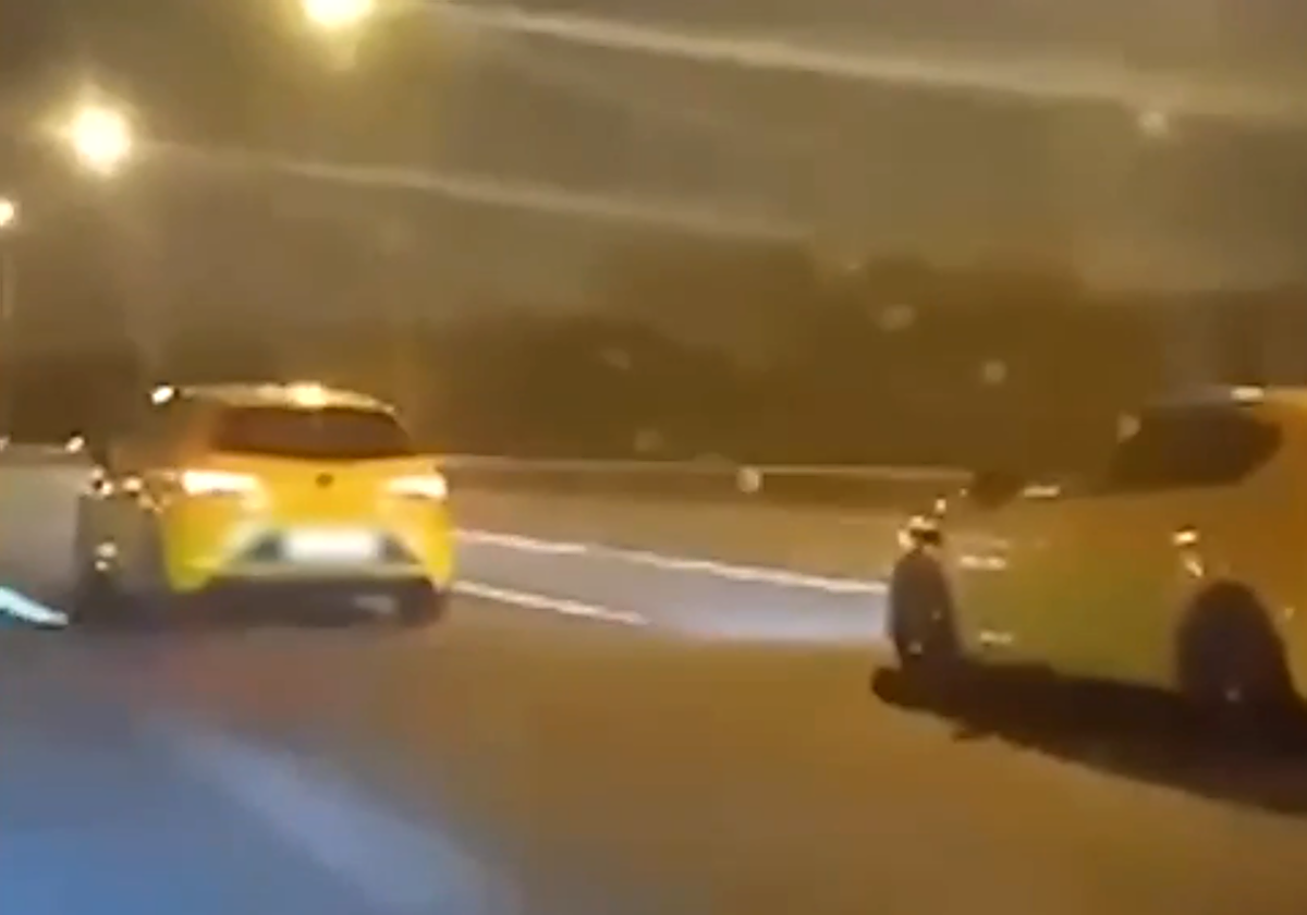 Captura del vídeo publicado por los detenidos en redes sociales