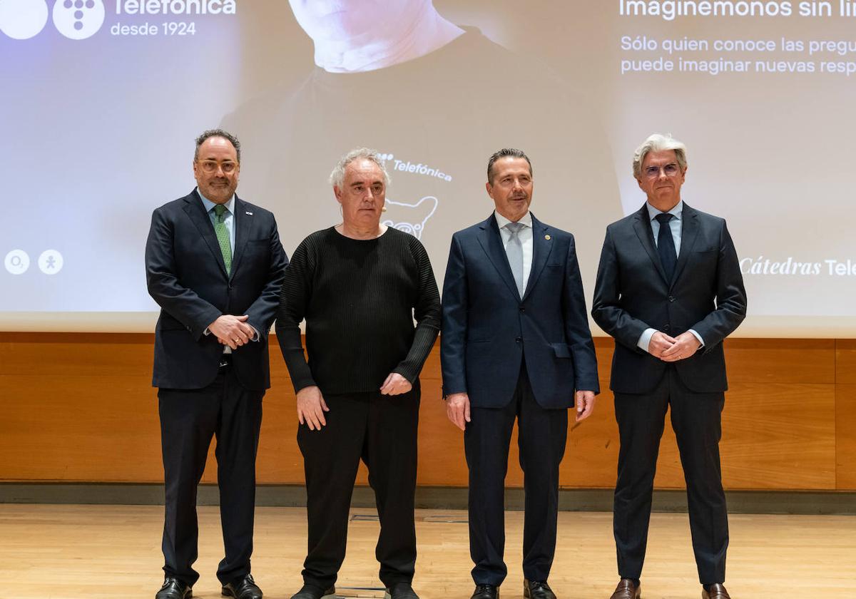 Imagen de la presencia de Ferran Adrià este jueves en la Universidad Politécnica de Valencia