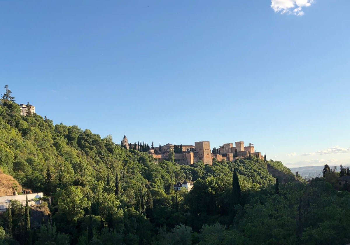 La Alhambra, vista desde el barrio del Sacromonte