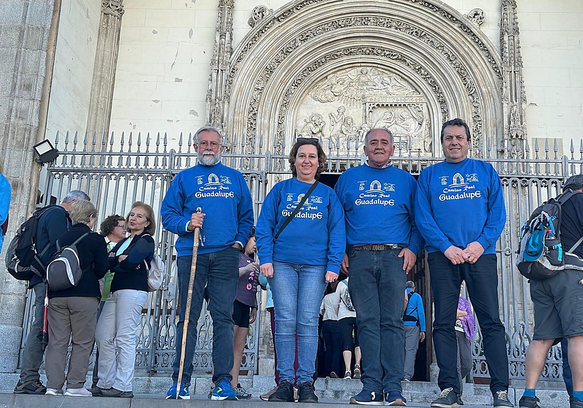 La presidenta de la Diputación de Toledo con los diputados Pablo Barroso y Pedro Díaz, en Madrid