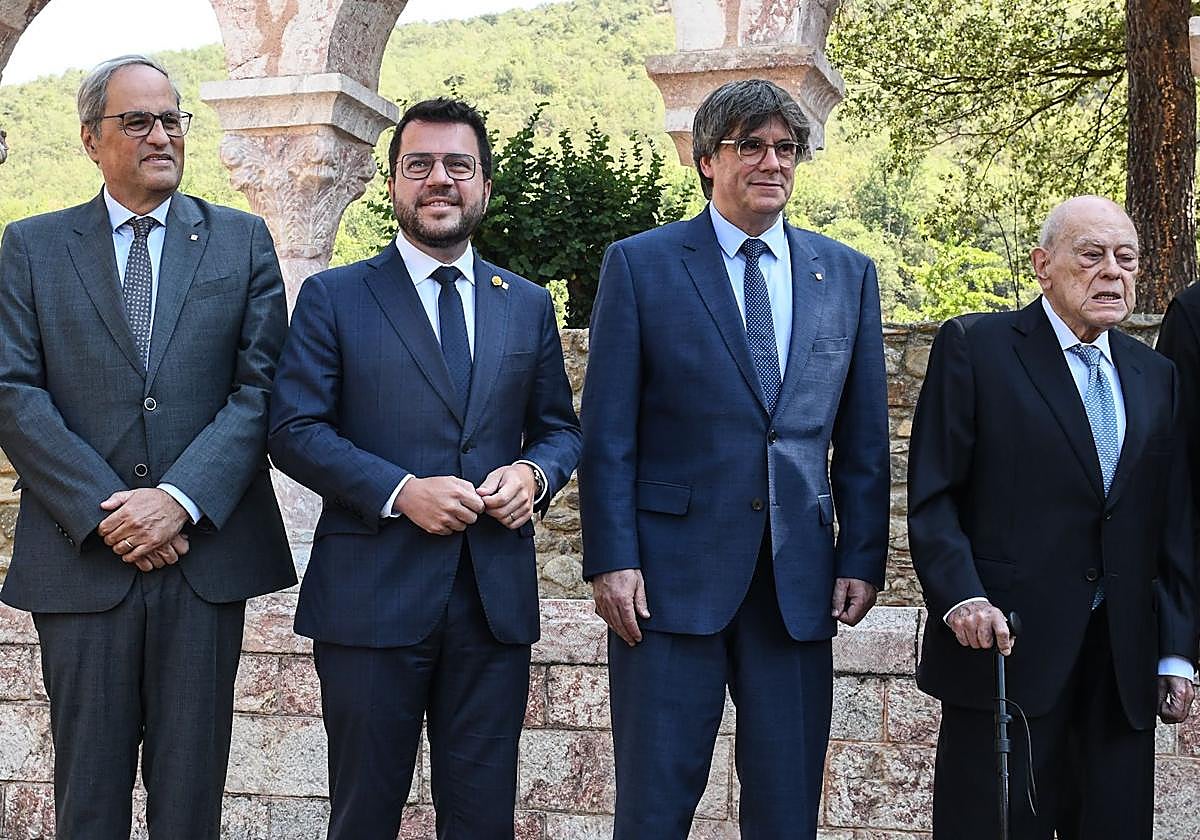 Pere Aragonès y Carles Puigdemont