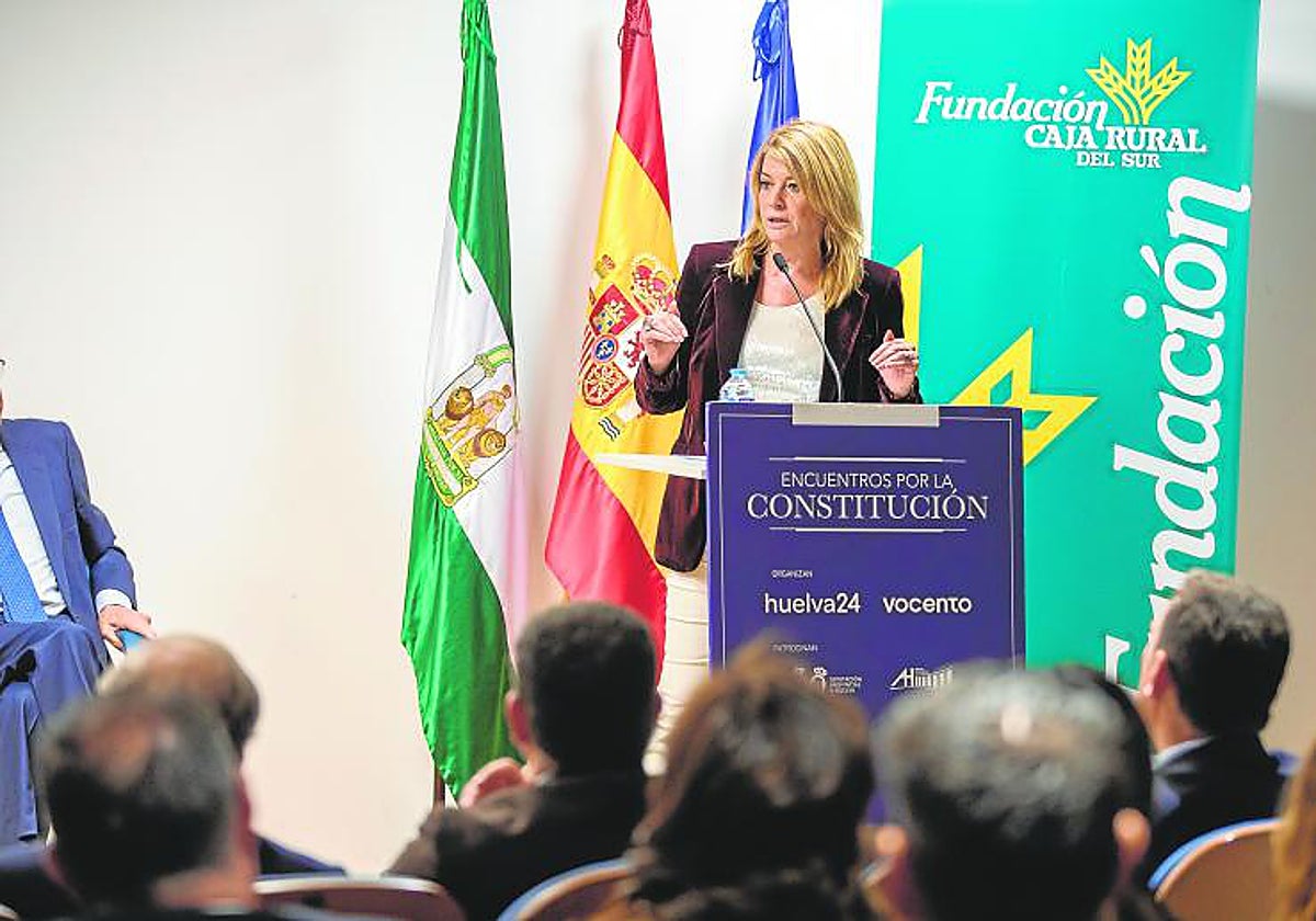 La alcaldesa de Huelva, durante un acto, en una imagen de archivo