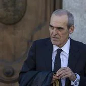 Alejandro Luzón, fiscal jefe de la Fiscalía Anticorrupción, en la toma de posesión del fiscal general del Estado, Álvaro García Ortiz