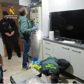 Imagen de un punto de venta de droga desmantelado por la Guardia Civil en Alicante