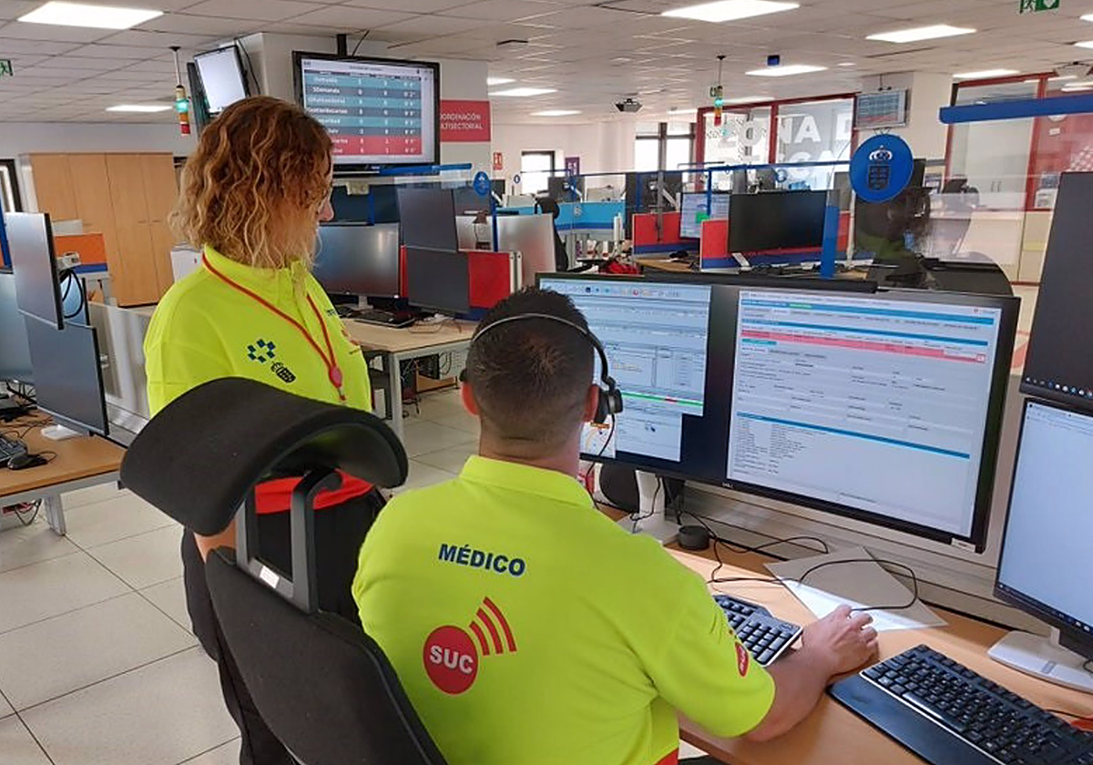 Sala operativa del 112 Canarias