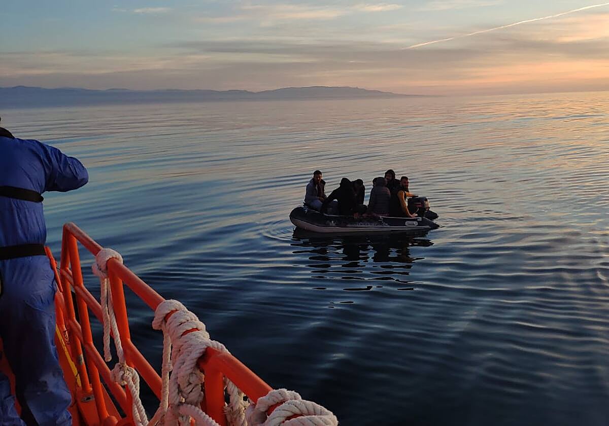 Migrantes en la costa de Granada, en imagen de archivo