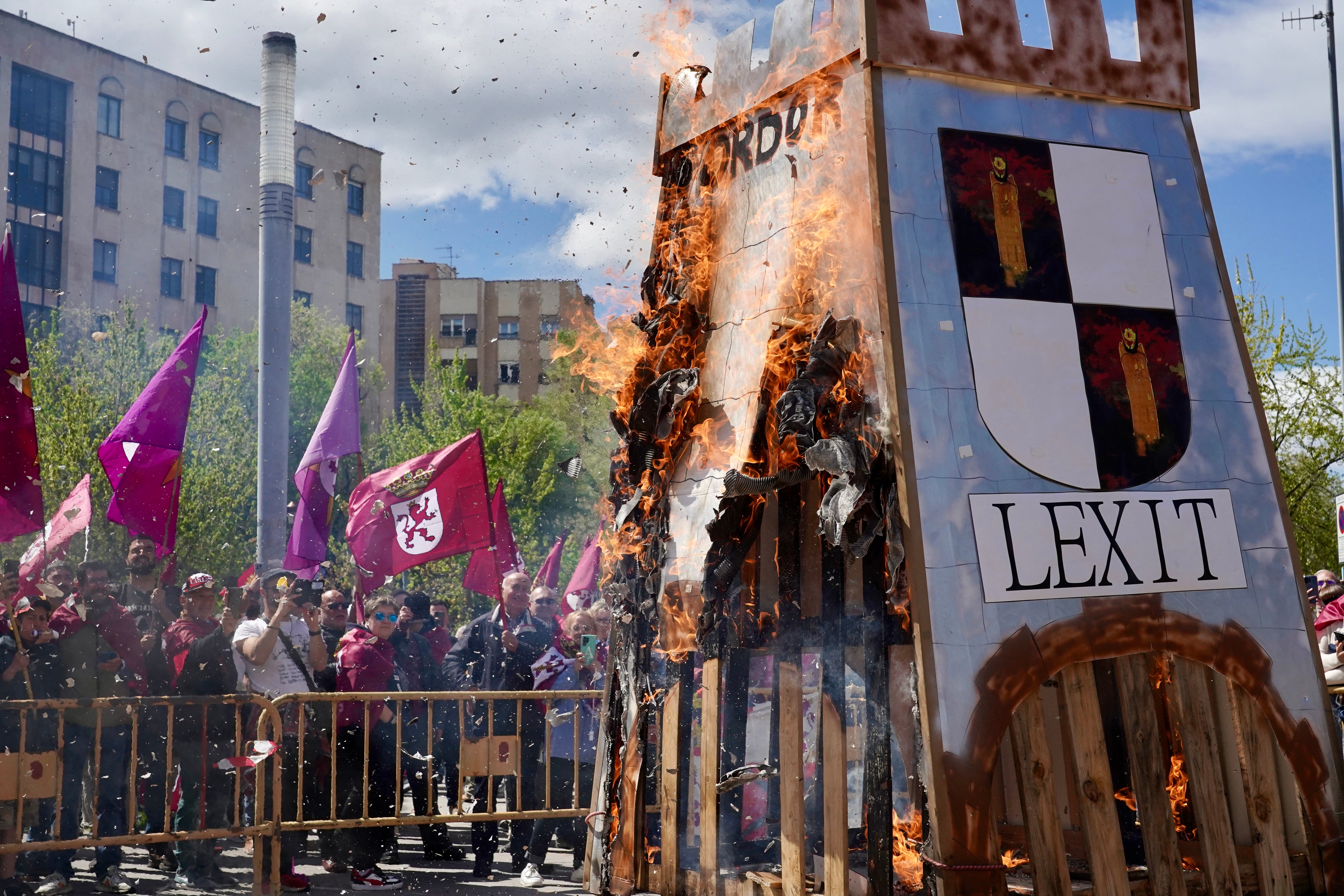 Protesta celebrada en León