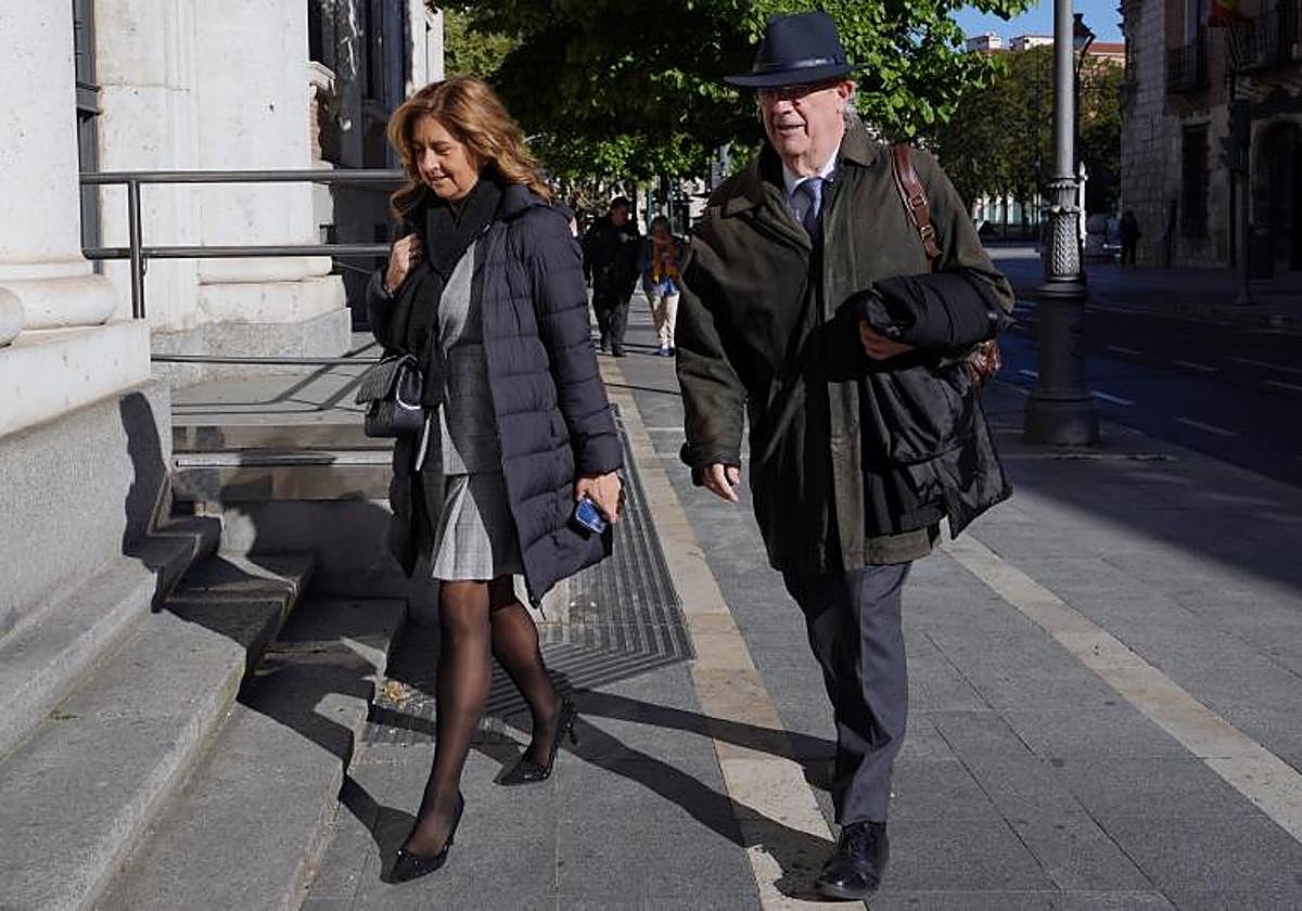 Begoña Hernández, este miércoles a su llegada a la Audiencia de Valladolid